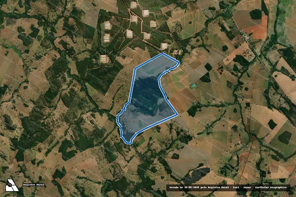 Imagem de satélite de FAZENDA USINA VELHA - 001 em São Francisco de Goiás - GO