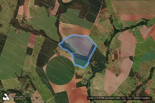 Imagem de satélite de FAZENDA NOSSA SENHORA APARECIDA DO IMPÃ - Gleba A em Paracatu - MG