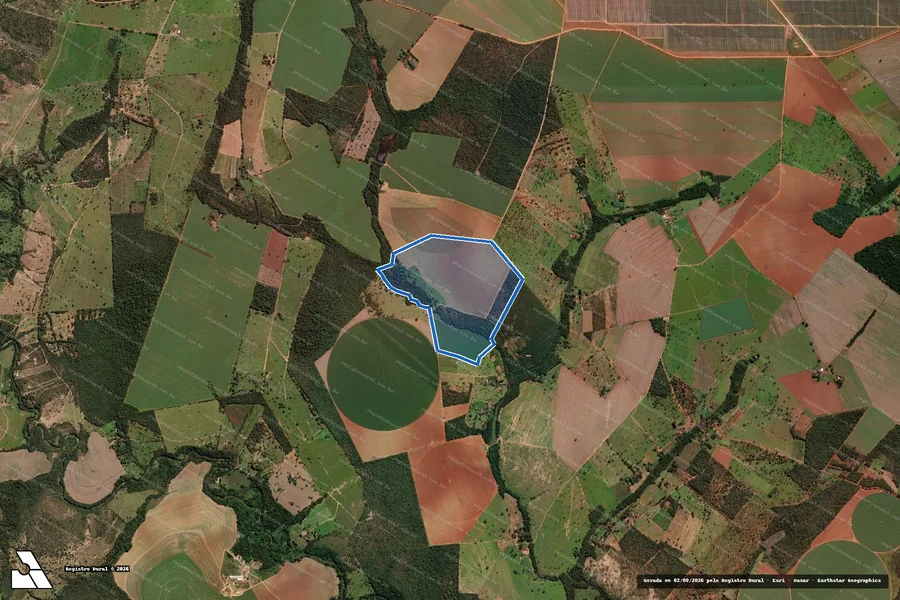 Imagem aérea do item B