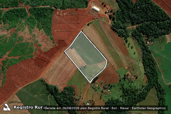 Imagem de satélite de Lote 35 ? Lote n. 31-PAST, da Colônia Centenário - Lote 35A em Cascavel - PR