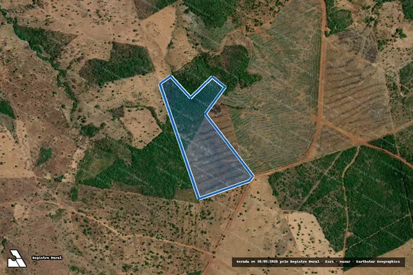 Imagem de satélite de Lote D, Constituída pela parte Remanescente do Lote 202, do Loteamento Araguacema, 3ª Etapa  - Parc. Eder Santiago da Silva em Goianorte - TO