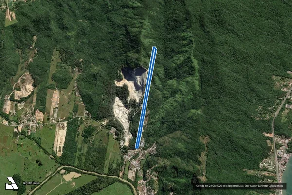 Imagem de satélite de Pedreira Sulcatarinense - Parte 1 em Biguaçu - SC