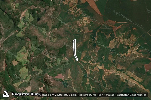 Imagem de satélite de Fazenda Gandra - Parcela 6 em Itamarandiba - MG