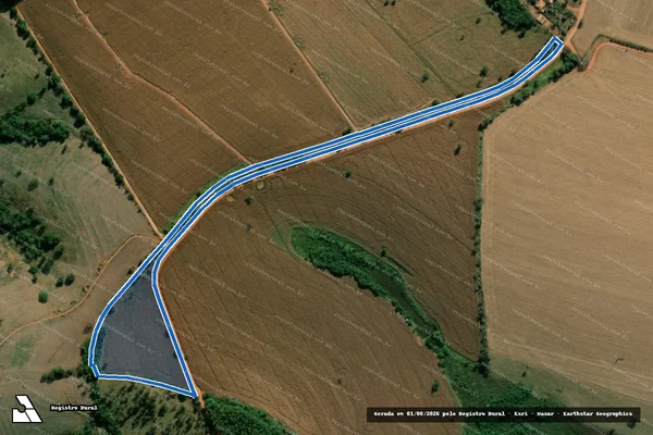 Imagem de satélite de Fazenda Formoso da Serra - Parte 1 em Passos - MG