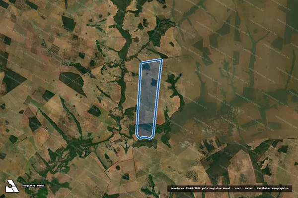 Imagem de satélite de Fazenda São Matheus - Gleba 01 em Bandeirantes - MS