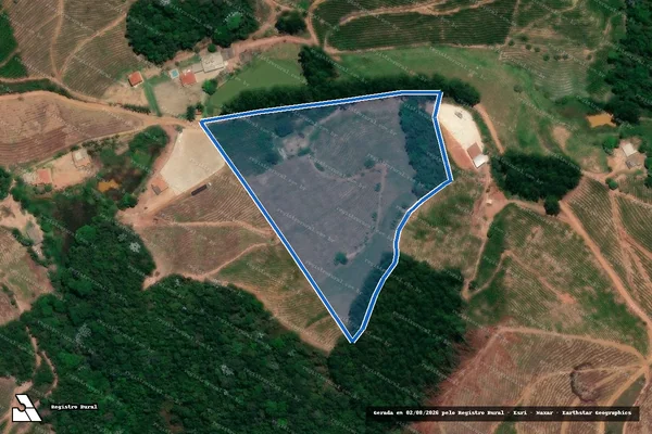 Imagem de satélite de CORREGO SANTA RITA - Parte 1 em Mutum - MG