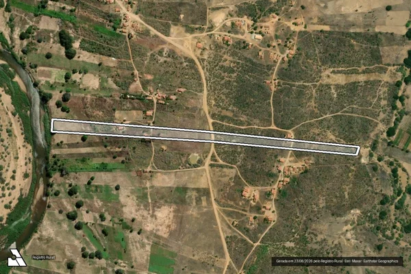 Imagem de satélite de SITIO MOREIRA I ? LOTE 0643 - Parte 1 em Jaguaribe - CE