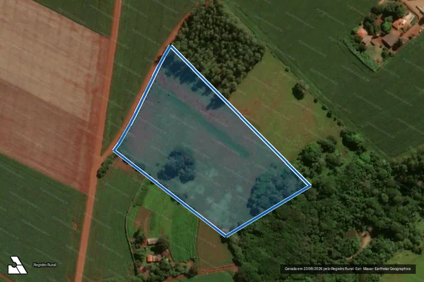 Imagem de satélite de LOTE SUBURBANO Nº 71 / 72-A - PARCELA 01 em Peabiru - PR