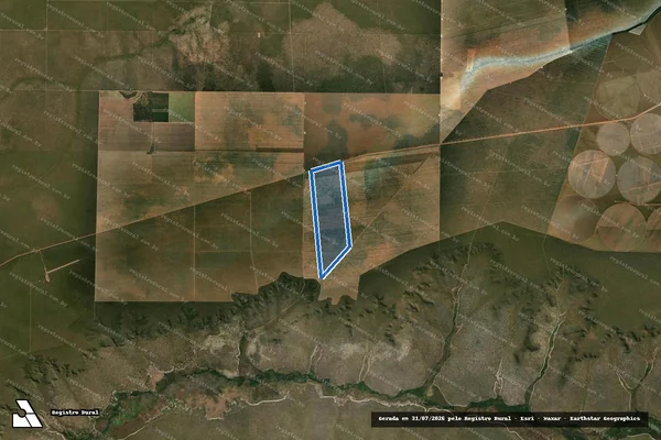 Imagem de satélite de FAZENDA AGROPECUÁRIA PRATUDÃO - Parte 2 em Jaborandi - BA