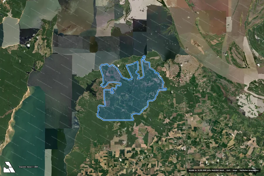 Imagem aérea do item B