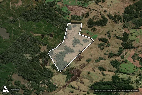 Imagem de satélite de FAZENDA PINHALZINHO - Parte 1 em Lebon Régis - SC