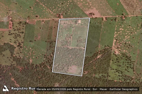 Imagem de satélite de FAZENDA SÃO VICENTE - P17 em Porteirinha - MG