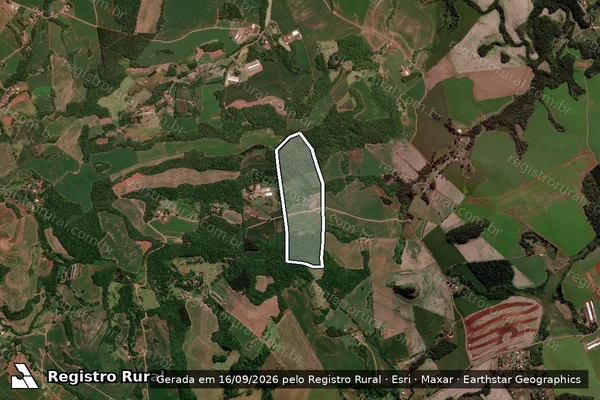 Imagem de satélite de Lote Nº 21 da Gleba 89-FB - Lote 21 da Gleba 89-FB em Francisco Beltrão - PR