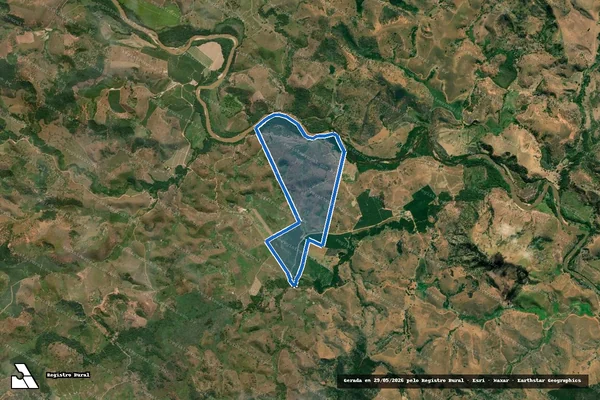 Imagem de satélite de FAZENDA ABAETÉ I - 001 em Marilac - MG