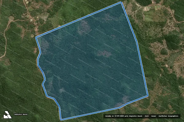 Imagem de satélite de FAZENDA OURO VERDE - Parcela Única em Nina Rodrigues - MA