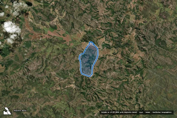 Imagem de satélite de FAZENDA NOSSA SENHORA CONCEIÇÃO DO RIO DO PEIXE - Parte 1 em Niquelândia - GO