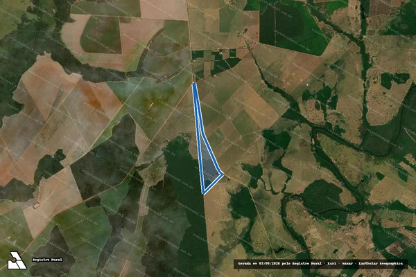 Imagem de satélite de FAZENDA NOSSA SENHORA APARECIDA em Barra do Bugres - MT