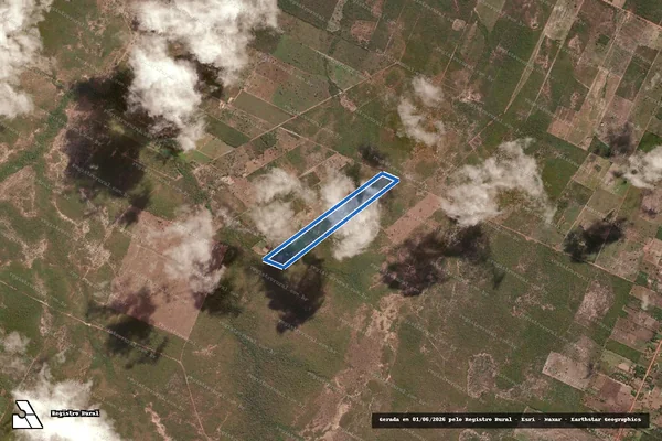 Imagem de satélite de LOTE ? 409 ? P.A SÃO VICENTE - Gleba 409 em Flores de Goiás - GO