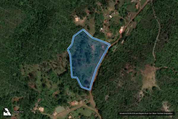 Imagem de satélite de Sitio Porteira Verde   - Parte 1 em Santa Bárbara - MG