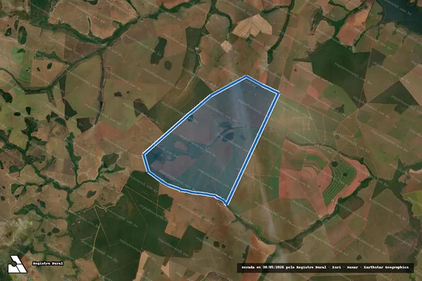 Imagem de satélite de FAZENDA DOIS IRMÃOS / 001 em Aporé - GO