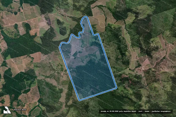 Imagem de satélite de Fazenda 100 Progresso