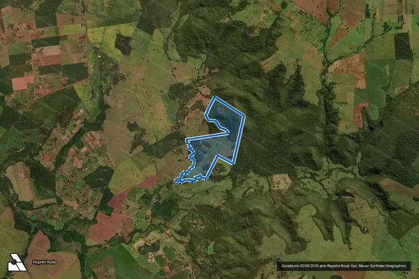 Imagem de satélite de Fazenda Santa Laura - Parte 1 em Campo Grande - MS