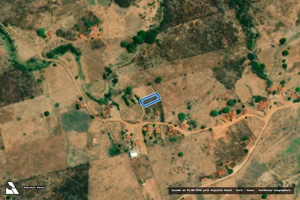 Imagem de satélite de SITIO MONTE ALEGRE ? LOTE 3399 - Parte 1 em Várzea Alegre - CE