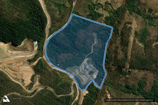 Imagem de satélite de FAZENDA PONTE QUEIMADA - FAZENDA PONTE QUEIMADA em Ouro Preto - MG