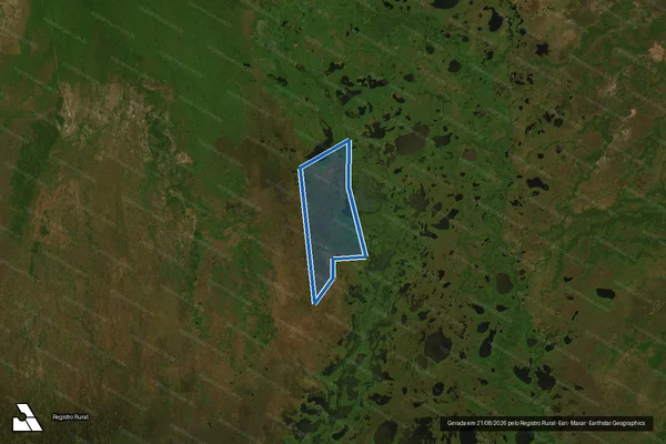 Imagem de satélite de Fazenda Santa Rosa em Cáceres - MT