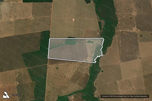 Imagem de satélite de Fazenda Cristalina - Desmembrado 02 em Montes Claros de Goiás - GO