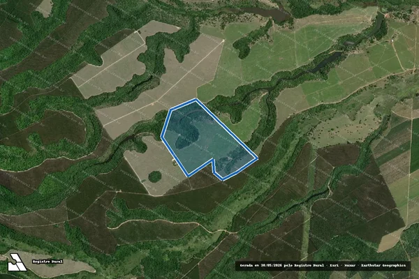 Imagem de satélite de Fazenda Pancada Formosa - Parte 1 em Itabela - BA
