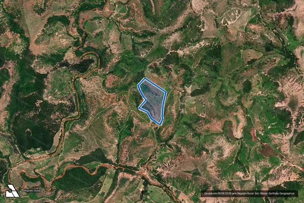 Imagem de satélite de FAZENDA TRAVESSÃO - Gleba 06 em Governador Valadares - MG