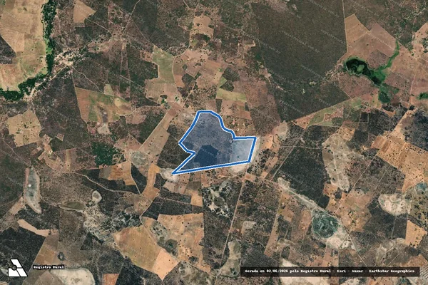 Imagem de satélite de FAZENDA JUAZERINHO - em Palmas de Monte Alto - BA