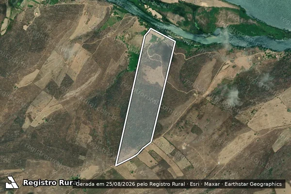 Imagem de satélite de FAZENDA RITIRO - FAZENDA RITIRO em Gararu - SE