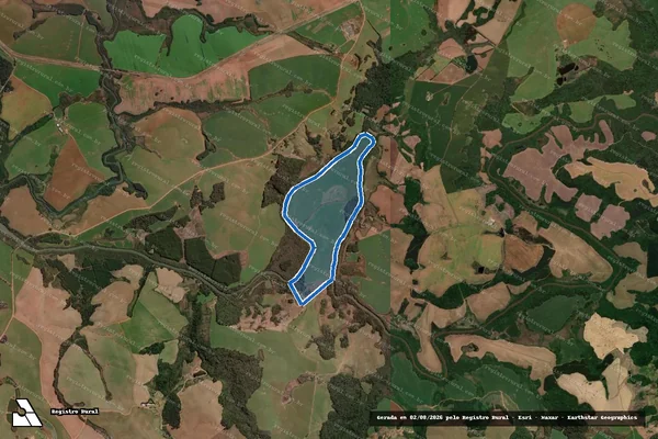 Imagem de satélite de FAZENDA NOSSA SENHORA APARECIDA - Gleba 5 em Guarapuava - PR