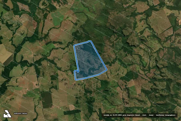 Imagem de satélite de FAZENDA DIAS CARDOSO - Matrícula 10.941 em Dom Aquino - MT