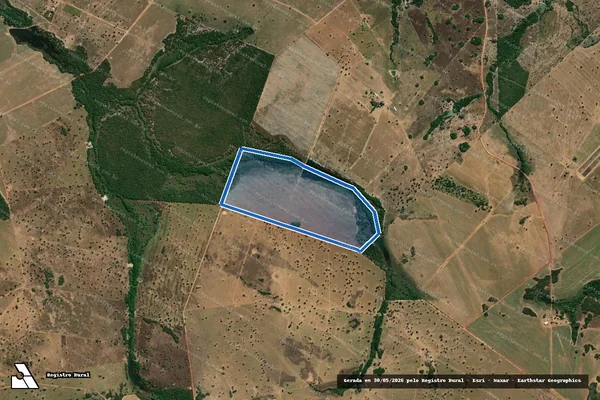 Imagem de satélite de FAZENDA PEDRA GRANDE II  - PARCELA 04 em Araguapaz - GO