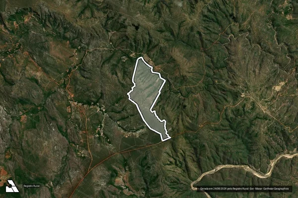 Imagem de satélite de FAZENDA POÇO DA PACIENCIA - Parte 1 em Grão Mogol - MG