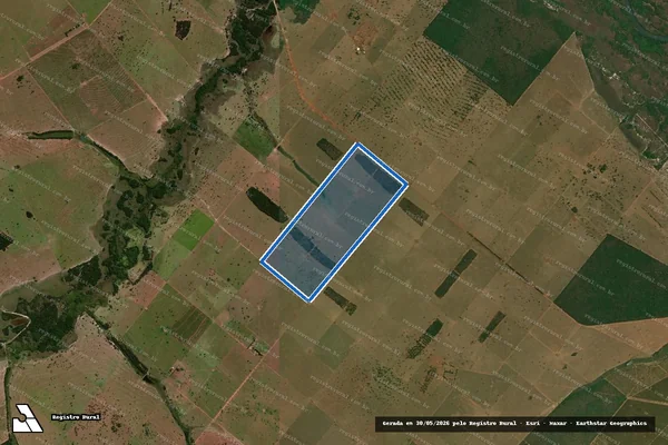 Imagem de satélite de Fazenda Vinte de Maio - Gleba B em Brasilândia - MS
