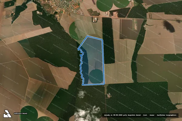 Imagem de satélite de FAZENDA SANTO EXPEDITO em Nova Ubiratã - MT