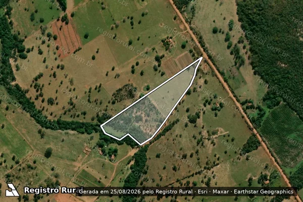 Imagem de satélite de PROJETO DE ASSENTAMENTO SÃO MANOEL - Lote 42 ? Gleba A em Anastácio - MS