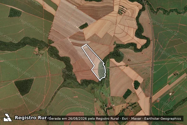 Imagem de satélite de SÍTIO TAMANDUA - Parte 1 em Jaboticabal - SP