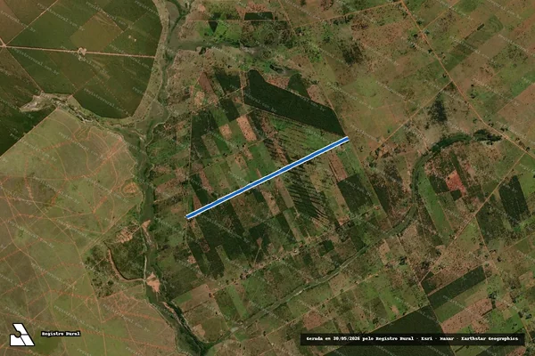 Imagem de satélite de Projeto de Assentamento Avaré - Estrada Vicinal 11 em Santa Rita do Pardo - MS