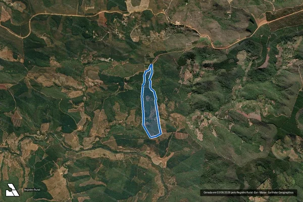 Imagem de satélite de SITIO CONCEICAO - Parte 1 em Capelinha - MG