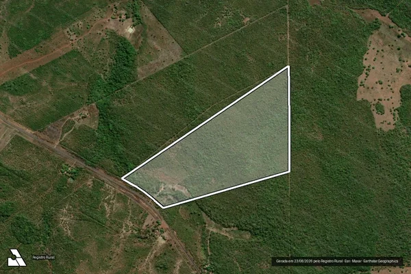 Imagem de satélite de LOTE 02 ? P.A São Judas Tadeu - Parte 2 em Santa Rita do Tocantins - TO
