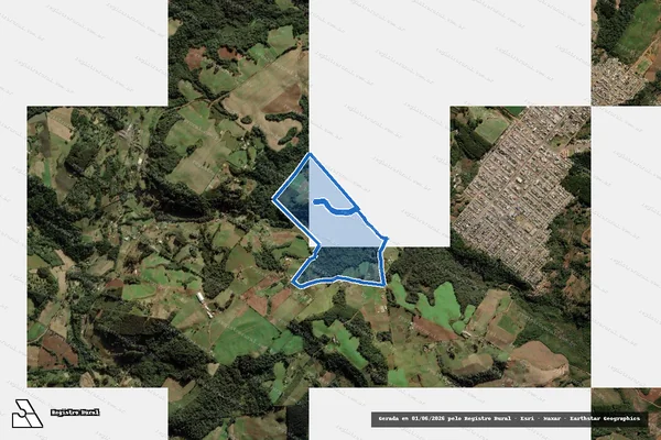 Imagem de satélite de P.A. SÃO JOÃO MARIA II - Parte 1 em Fraiburgo - SC