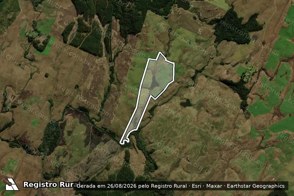 Imagem de satélite de Fazenda São Jorge - Gleba 8 em São Francisco de Paula - RS