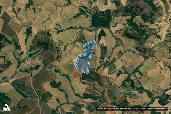 Imagem de satélite de Fazenda Machadinho - Parcela 1 em Coqueiral - MG