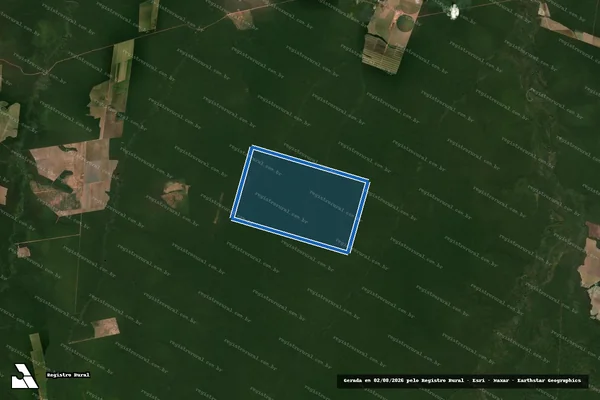 Imagem de satélite de FAZENDA SANTA CARMEM em Nova Ubiratã - MT