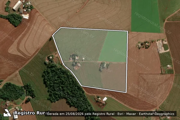 Imagem de satélite de Fazenda Baratter - Lote 21 em Cascavel - PR